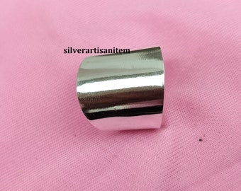 Solid 925 Sterling Silver Ring,Wide Band Ring,Handmade Fidget Band,Meditation Ring,Anniversary Ring For Gift,Band Ring For Women Unisex Ring