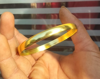 Kapa Karas Traditionelle Sikh Kara für Frauen Gold Micron Überzug Punjabi Boho Schmuck,