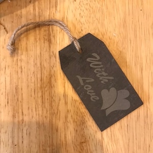 Slate gift tags