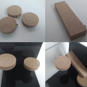 Magnetregal aus Holz/Magnet/Magnetregal rund, rechteckig/Terrariendekoration/Terrarienausstattung/- kann bemalt werden