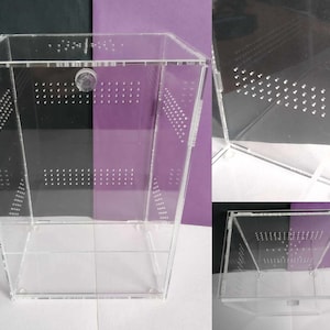 Guillotine Door, Spider Enclosure  Terrarium, Ready to Use, Tarantula Enclosure, Arachnid Habitat, Spider Keeper, Gift