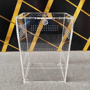 Guillotine Door, Spider Enclosure  Terrarium, Ready to Use, Tarantula Enclosure, Arachnid Habitat, Spider Keeper, Gift