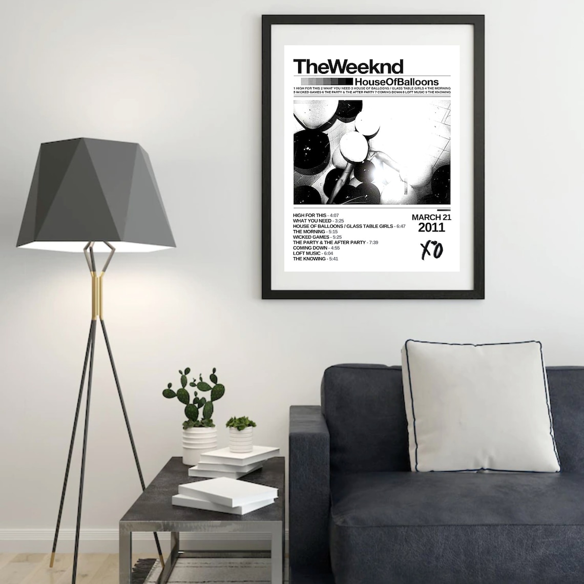 The Weeknd Poster House of Balloons Album Cover Poster Etsy