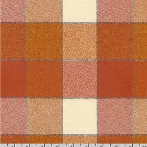 Rust- Mammoth Flannel  by the Yard -  100% Cotton, &#39;Rust&#39; by Robert Kaufman