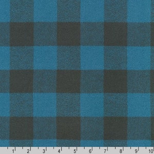 OCEAN- Mammoth Organic Flannel  by the Yard -  100% Organic Cotton, &#39;OCEAN&#39; by Robert Kaufman