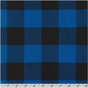 Blue - Mammoth Flannel  by the Yard -  100% Cotton, &#39;Blue&#39; by Robert Kaufman