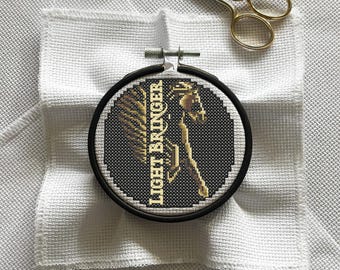 Light Bringer Cross Stitch Pattern | 3-inch Ornament (PDF Download)