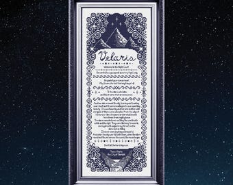 Velaris Sampler (ACOTAR) | Cross Stitch Pattern PDF