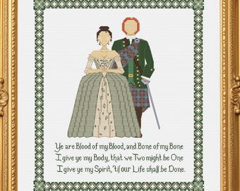 Outlander Wedding Sampler | Cross Stitch Pattern PDF