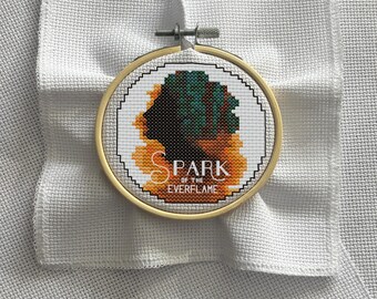 Spark of the Everflame (Kindred's Curse Saga) | Cross Stitch Pattern, Ornament (PDF Download)