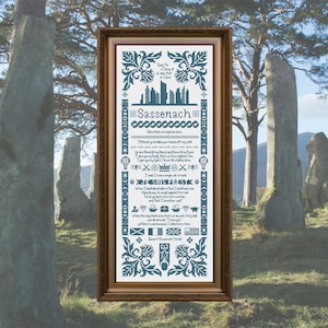 Sassenach Sampler (Outlander) | Korsstygnsmönster PDF