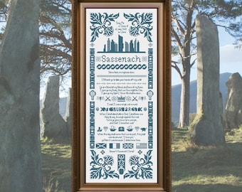 Sassenach Sampler (Outlander) | Cross Stitch Pattern PDF