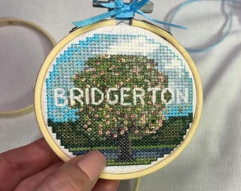Bridgerton | Cross Stitch Pattern, Ornament (PDF Download)