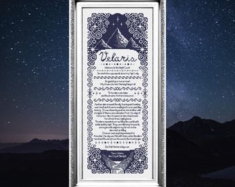 Velaris Sampler (ACOTAR) | Cross Stitch Ornament Pattern PDF