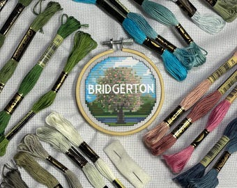 Bridgerton: Cross Stitch Kit + Pattern