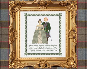 Outlander Wedding Sampler | Cross Stitch Pattern PDF