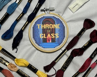 Kit de punto de cruz ToG: bastidor de 3 pulgadas, patrón impreso