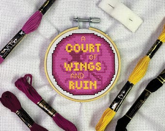 ACOWAF: Cross Stitch Kit + Pattern