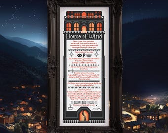 Modèle de point de croix « House of Wind » (PDF)
