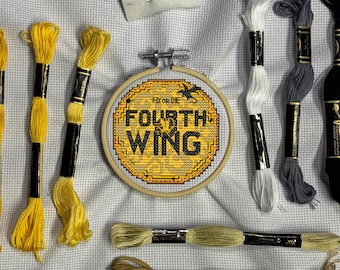 Fourth Wing: Cross Stitch Kit + Pattern (Empyrean Series)