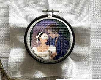 Benedict and Sophie Cross Stitch Pattern | Bridgerton, Ornament (PDF Download)