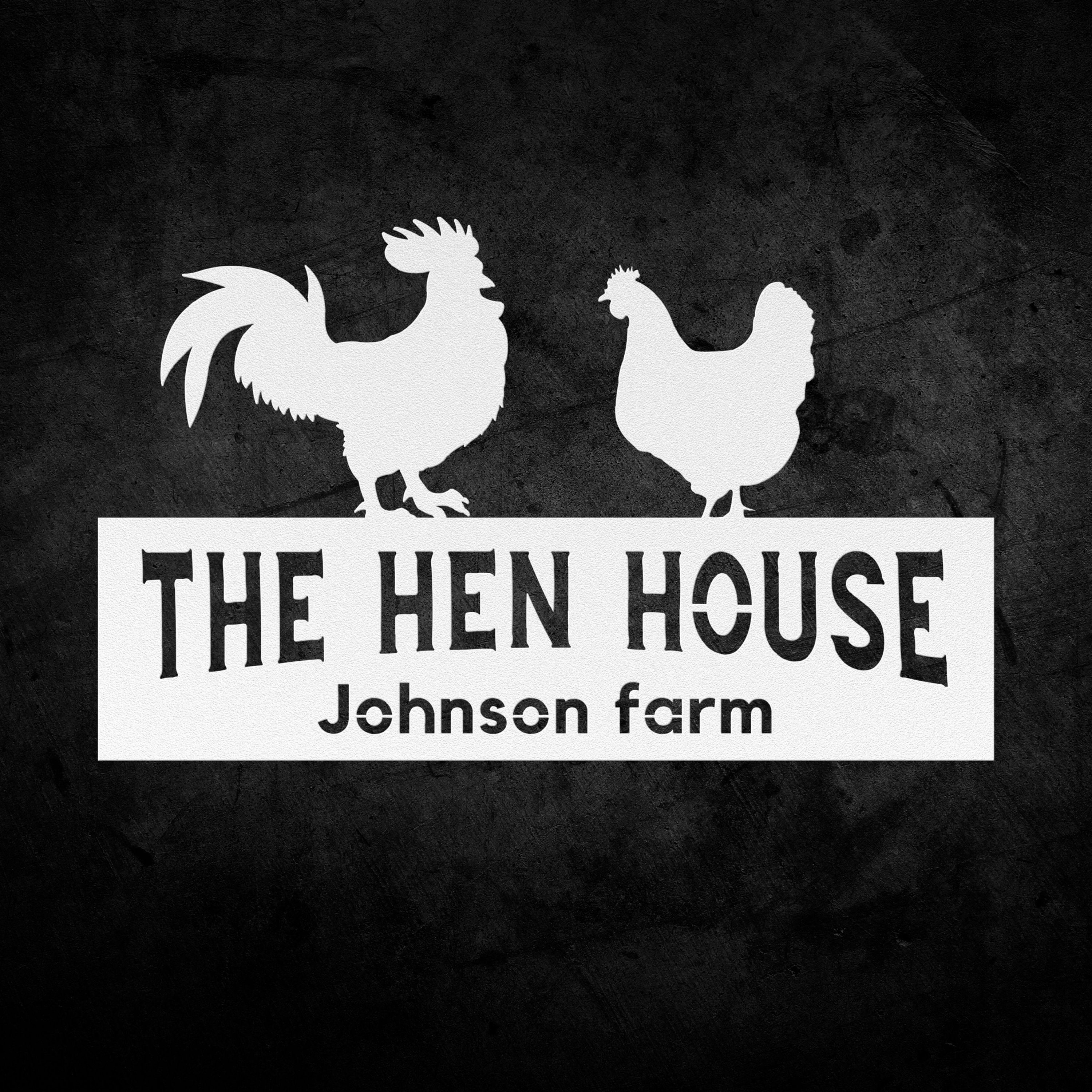 Chicken Coop Sign Custom Metal Hen House Sign Personalized Etsy