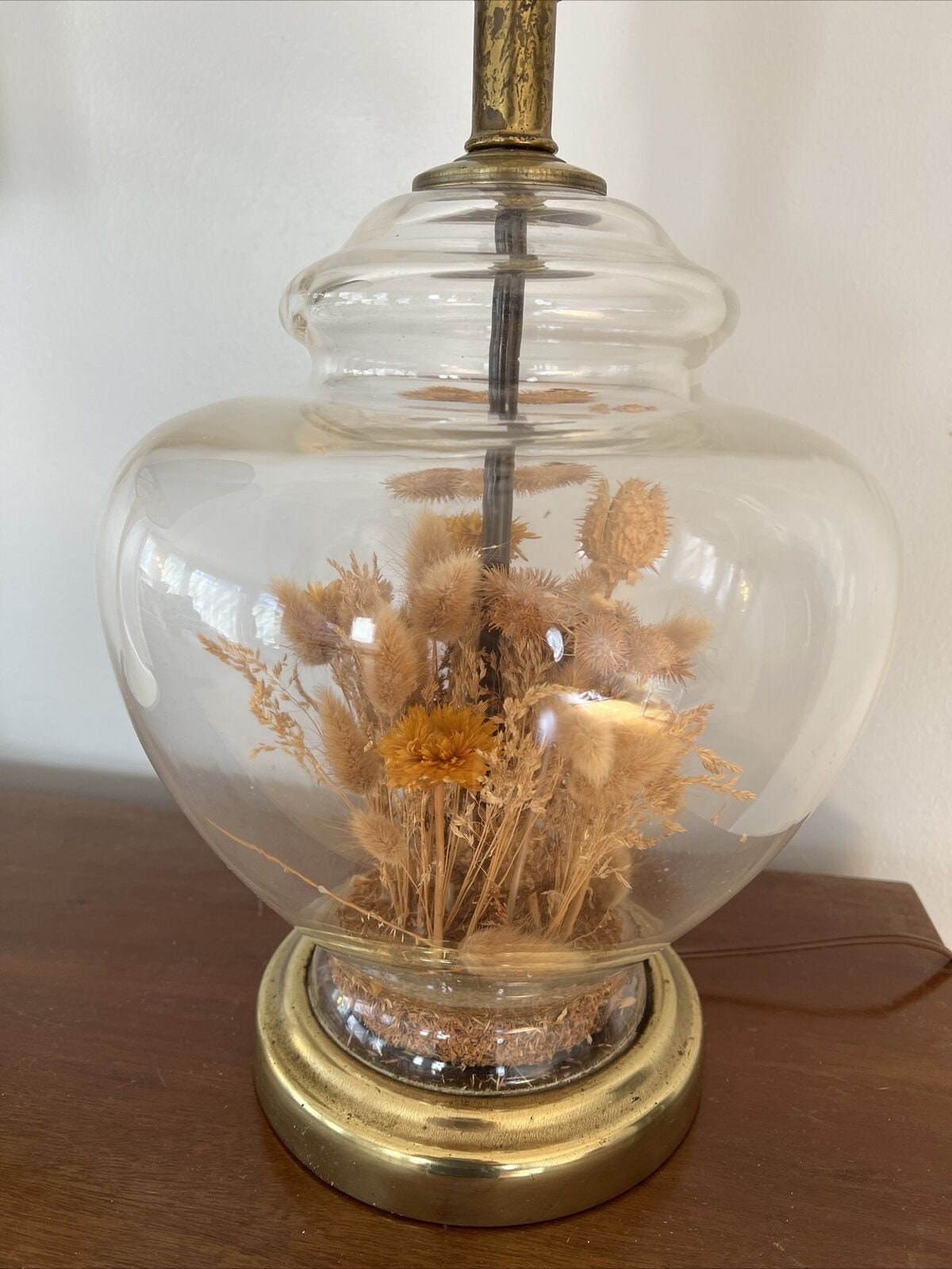 Clear glass 2024 ginger jar lamps