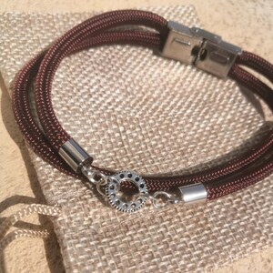 Original elegant chain bracelet assembled by hand Jewelry Valentine&#39;s Day gift Men&#39;s artisanal accessory outfit casual steel jewelry