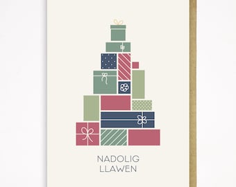 Nadolig Llawen Coeden - Welsh Christmas Card