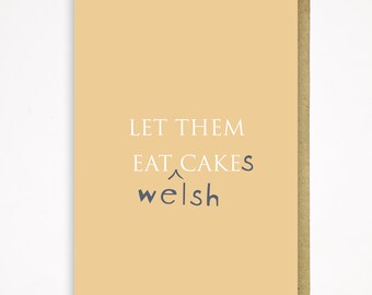 Welsh Cakes Card - Birthday/Celebration