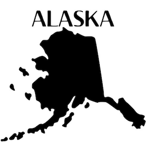 Alaska state AK 2 book art pattern