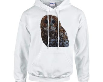 Classic Unisex Pullover Hoodie | Tawny Owl Portrait
