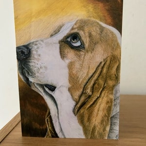 Basset Hound Fine Art Greetings Cards