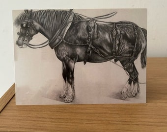 Cartes de voeux Fine Art Heavy Horse