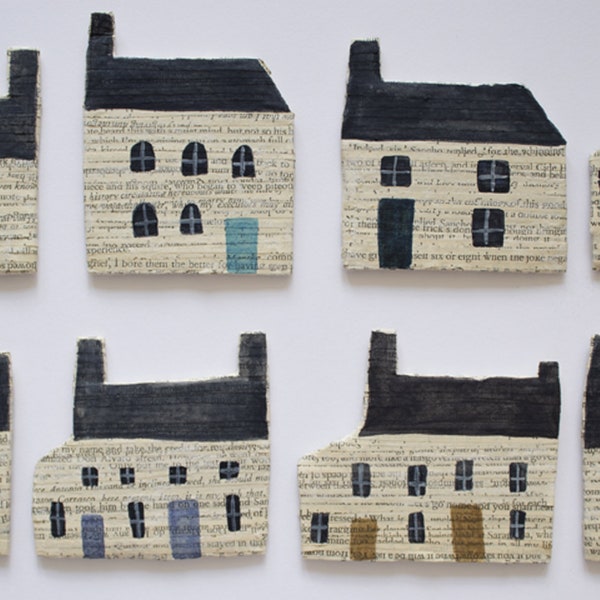 Paper Towns: Painted Papier-Mâché Houses