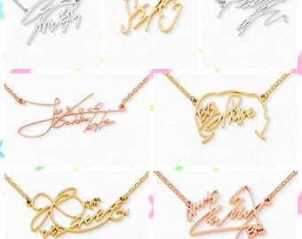 Bts Signature Necklace Bts Matching Necklaces BTS Signature - Main Image