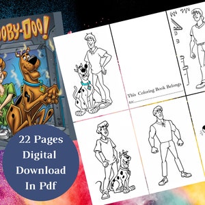 Scooby-Doo! Coloring Book - Printable Activity Pages for Kids | Fun and Educational Cartoon Characters |Coloring Sheets for Children