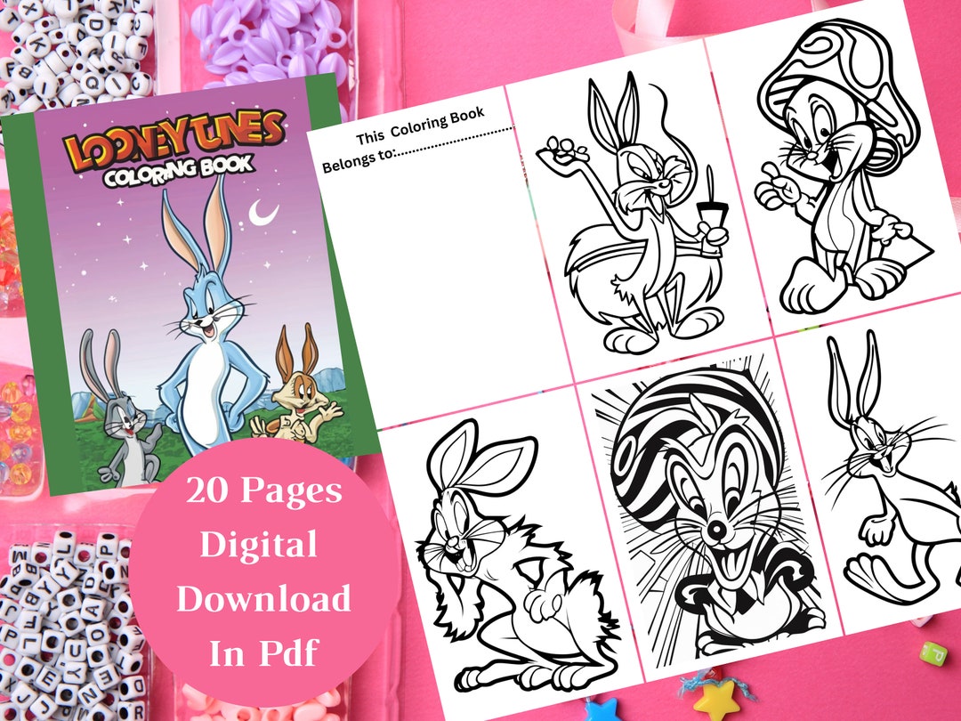 Looney Tunes Coloring Book Printable Cartoon Character Pages for Kids ...
