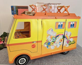 Vintage 1971 Barbie Country Camper Van Motorhome RV Mattel With Few Accessories