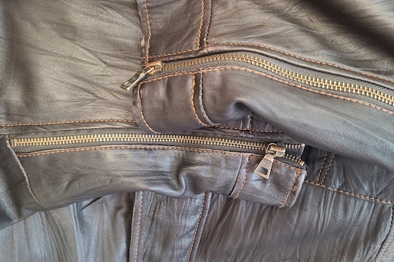 Vintage Danier Mens Vintage Genuine Leather Jacke… - image 7