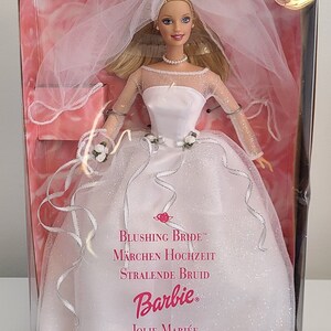 Vintage Rare 1999 Mattel Blushing Bride Barbie Doll Complete in