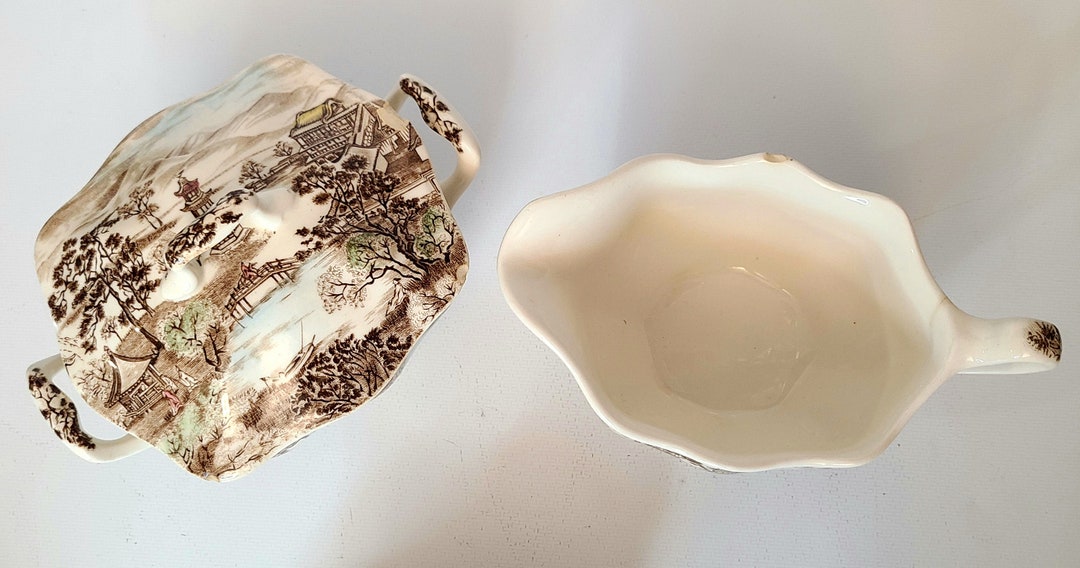 Vintage Johnson Brothers Tea Set 5 Pcs Enchanted Garden Etsy