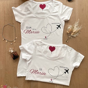 Junggesellinnenabschied T-Shirt, Junggesellinnenabschied T-Shirt, &quot;Destination&quot; Thema, Junggesellinnenabschied T-Shirt, personalisiertes Junggesellinnenabschied T-Shirt, Braut T-Shirt