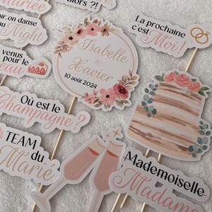 accessoires photobooth mariage, accessoires photomaton mariage, accessoires coin photo mariage, team de la mariée, team du marié, accessoires personnalisés mariage,accessoires photobooth, accessoires personnalisés photobooth, photobooth mariage