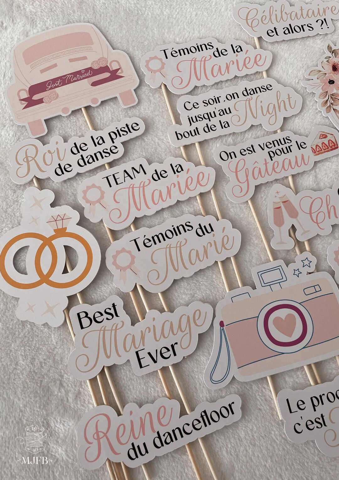 Photo Booth Topper Photobooth Accessories, Set of 20 Wedding Photobooth Accessories, Set ...
