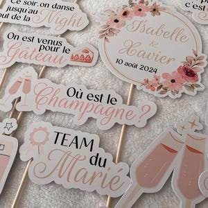 accessoires photobooth mariage, accessoires photomaton mariage, accessoires coin photo mariage, team de la mariée, team du marié, accessoires personnalisés mariage,accessoires photobooth, accessoires personnalisés photobooth, photobooth mariage
