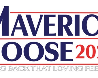 Red White Blue Maverick Goose 2024 SVG