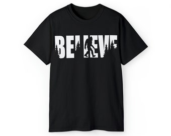 Believe in Bigfoot Unisex Ultra Cotton Tee: Embrace the Mystery and Comfort!