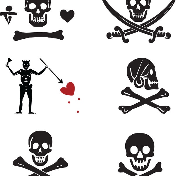 Famous Pirates Flag Symbols