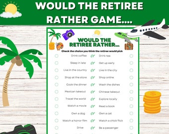 A Retirement Party Printable Game, Fun Game, Retirement Game, Retirement Activity